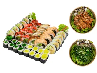 Hokkaido set + 2 sałatki na wybór