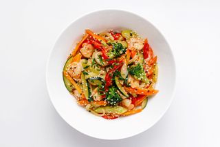 Wok Udon Shrimps sos stridii