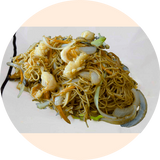 Tallarines Con Langostinos