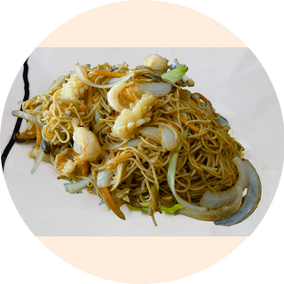 Tallarines Con Langostinos