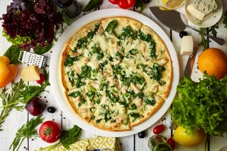 Пицца "Курица со шпинатом"