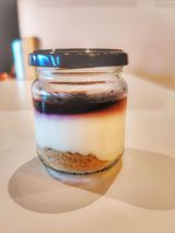 Tarta de queso con arandanos