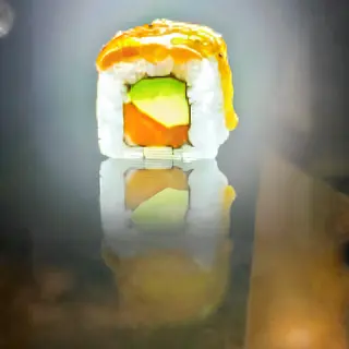 61A. Uramaki Spicy Salmón Roll (8 Pzs.)