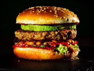 Бургер з яловичиною та креветкою (230г)