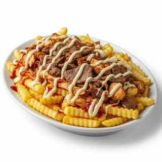 Patatas Con Carne Y Queso Gratinado