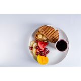 Mini Tropical Fruit Salad, Mini Non-Meat Sandwich & Tea Or 300ml Juice