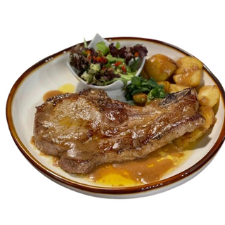 Печен свински врат