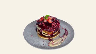 Pankejki z czarną porzeczką