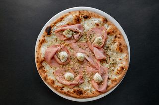 Pizza Mortadella E Pistacchio (30 Cm.)