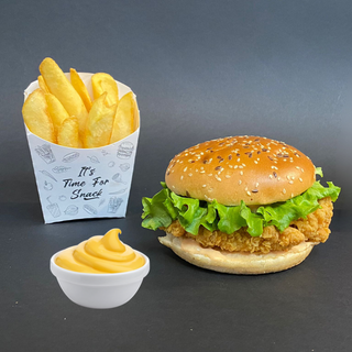 MENIU CHICKEN BURGER. + CARTOFI + SOS