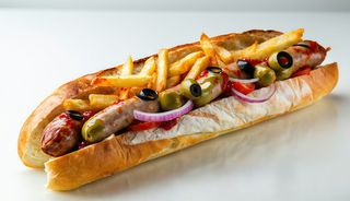 Bocadillo de salchichas