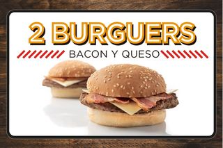 Promoción Dos Hamburguesas Completa 