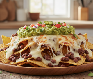 Nachos con cheddar