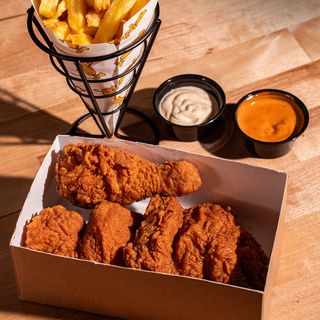 Menú Pollo (6 Pzs.)