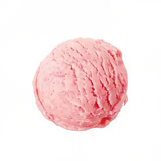 Helado De Fresa Y Nata