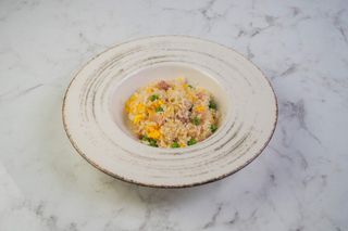 Riso cantonese + Involtini primavera + Bibita a scelta