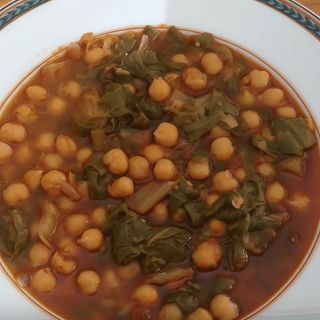 Potaje de garbanzos con espinacas (Vegano) (475 g.)