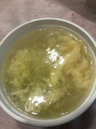 Sopa de huevo revuelto