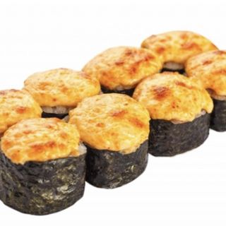 Запечённый ролл с лососем 