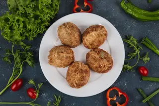 Манты жареные с мясом (порц.)