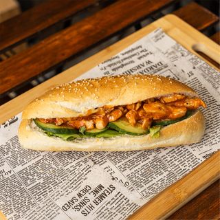 Сандвич с сладко лютив сос