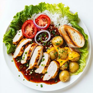 Plato De La Casa Con Pollo