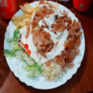 Döner Kebab En Plato Solo Carne