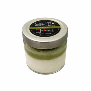 Helado de pistacho y c.blanco