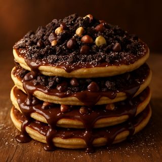 Pancake rock explosion - Cioko rock, oreo, scaglie cioccolato