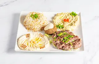 Combinado kafta con arroz (h alal) - مشكل كفتة