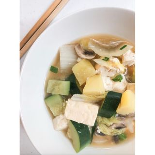 Miso Soup With Tofu or Potatoes