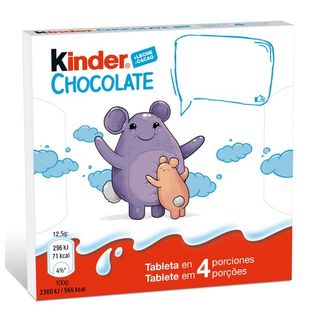 Kinder Barritas de Chocolate 4u