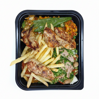 Plat escalope (makrouna)