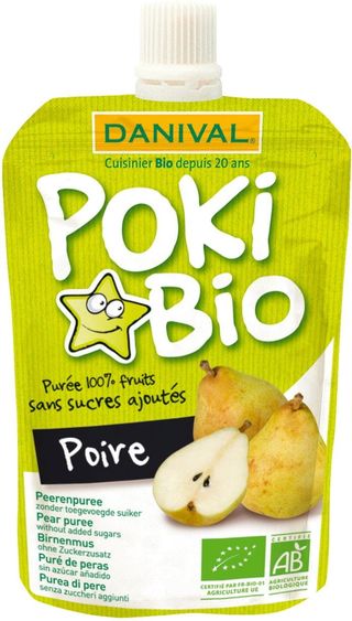 POKI - PRZECIER GRUSZKOWY 100% OWOCÓW BEZ DODATKU CUKRÓW BIO 90 g - DANIVAL