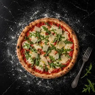 Pizza de Rucúla y Grana