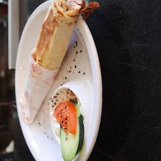 Super chawarma poulet fromage sans frites