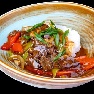 ТЕЛЕШКО ТЕРИЯКИ СЪС ЗЕЛЕНЧУЦИ (300гр)