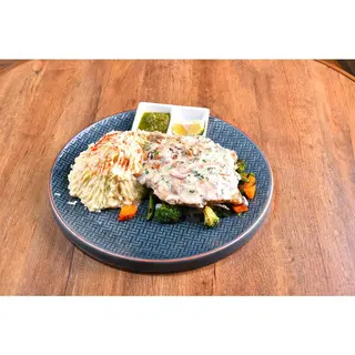 Grilled fish fillet