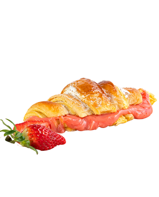 Croissant Con Cheesecake De Fresa