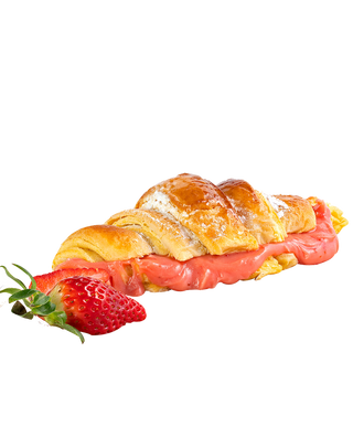 Croissant Con Cheesecake De Fresa
