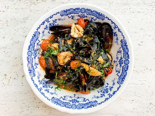 Tagliatelle z owocami morza