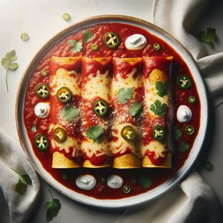 Enchiladas z czterech tortilli