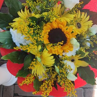 Bouquet di girasoli e gerbera 