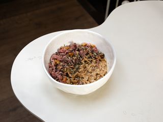 Вівсянка з ростбіфом та маринованими опеньками (410g)