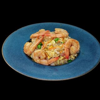 Riso con Gamberi e Verdure