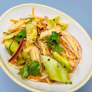  Yuba mezclado con pepino