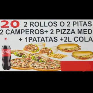 Menú 2 Pitas