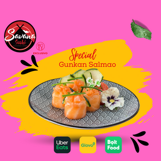 Gunkan Salmão 4 Unidades