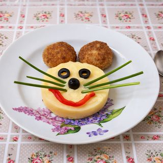 Котлетки куриные с пюре