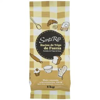 Harina De Trigo Fueza Santa Rita Bolsa Papel 1 Kg.